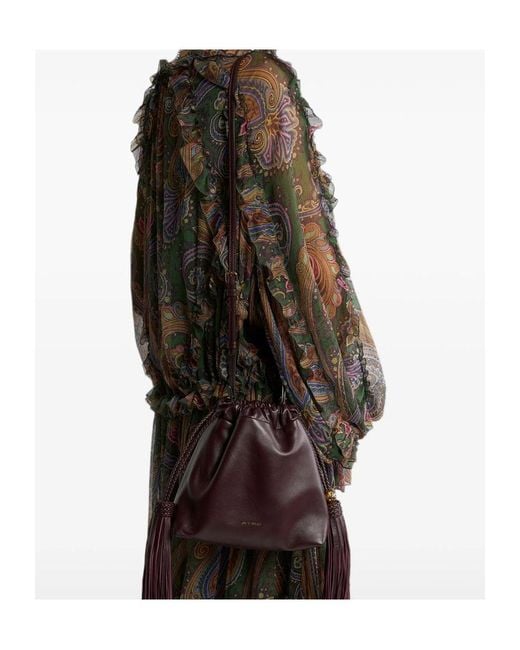 Etro Multicolor Drawstring Shoulder Bag