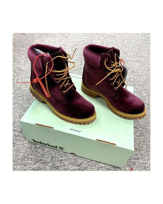Timberland Purple Straps And Ankle Boots for men