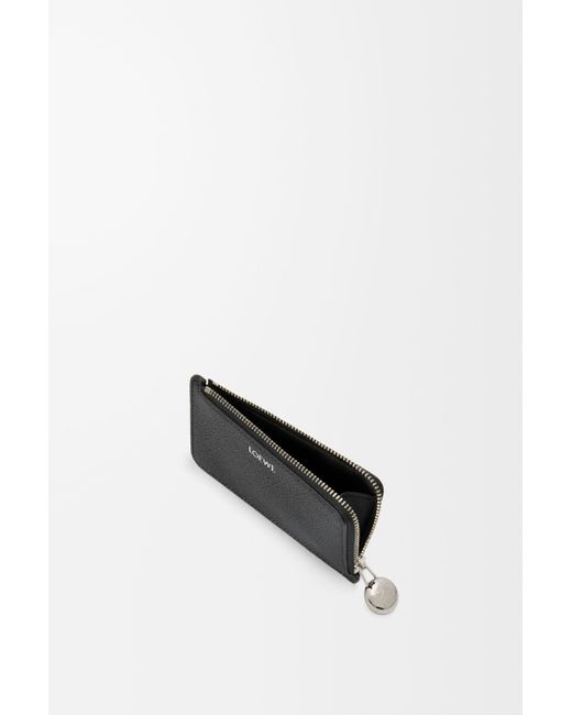 Loewe Black Pebble Zip Card Wallet