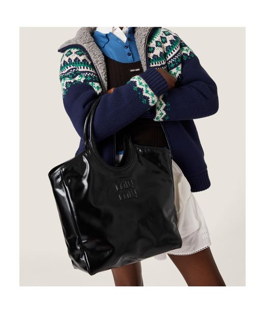Miu Miu Black Ivy Leather Bag