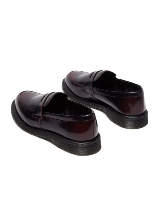 Dr. Martens Black Penny Slip On Loafers for men