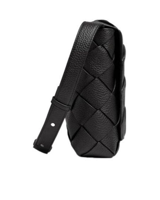 Bottega Veneta Black Diago Large Crossbody Bag for men