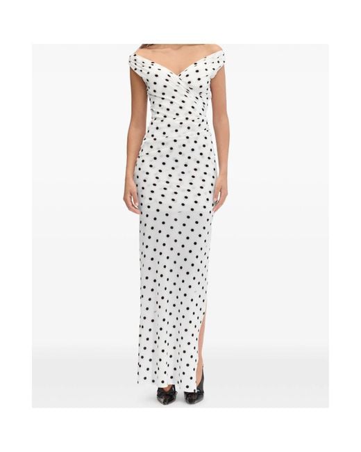 Jacquemus White Polka Dot Patterned Dress