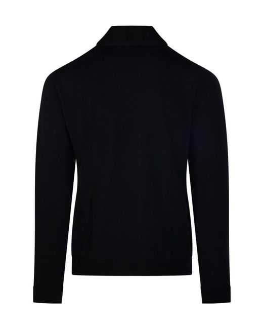 Roberto Collina Blue Mock-Neck Sweater for men
