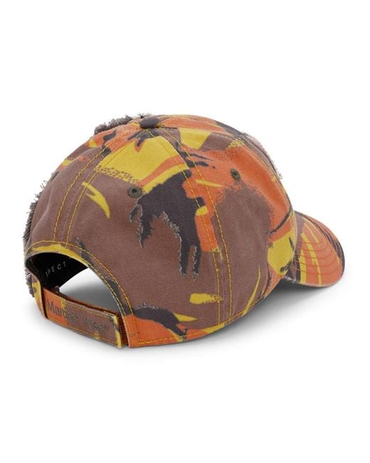 Martine Rose Brown Collage Distressed Cap for men
