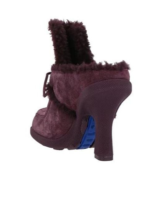 Burberry Purple Bow High Heels
