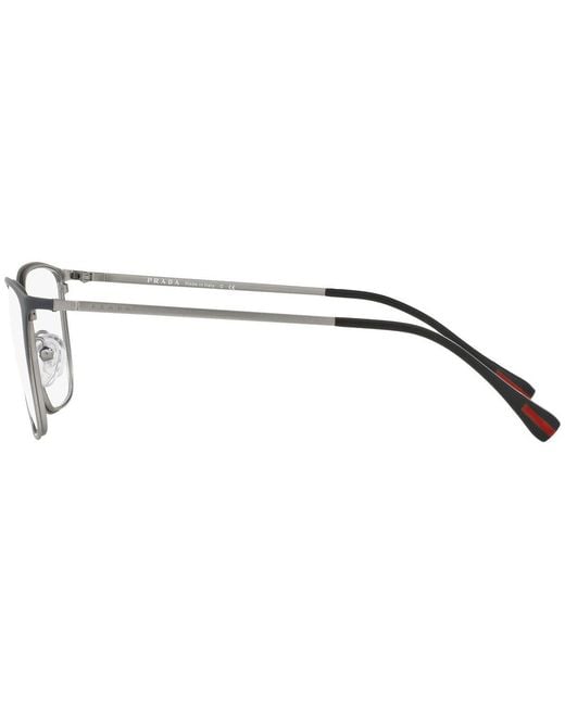 Prada Linea Rossa White Logo Flat Mirror for men