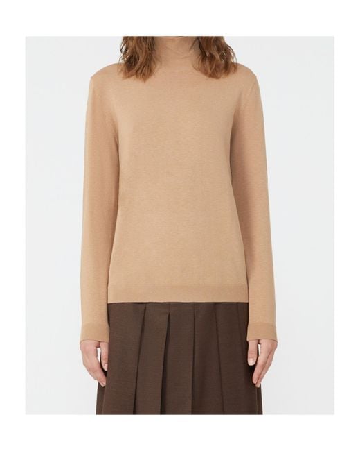 Weekend by Maxmara Natural Kiku Turtleneck Long-Sleeved Jumper