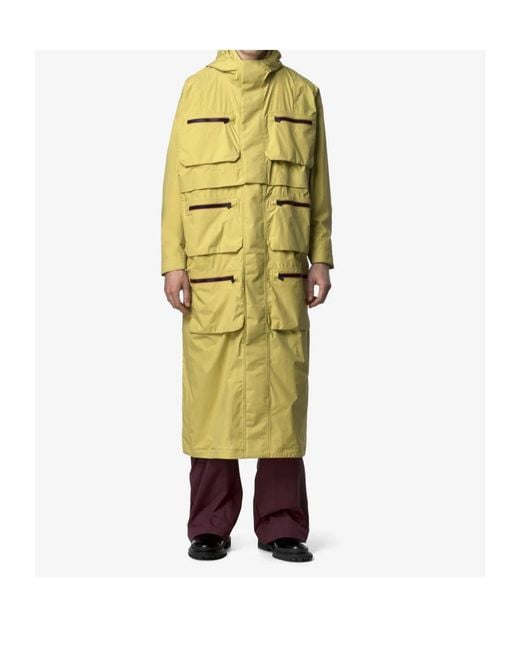 K-Way Metallic 4.0 3L Effol Long Waterproof Jacket for men