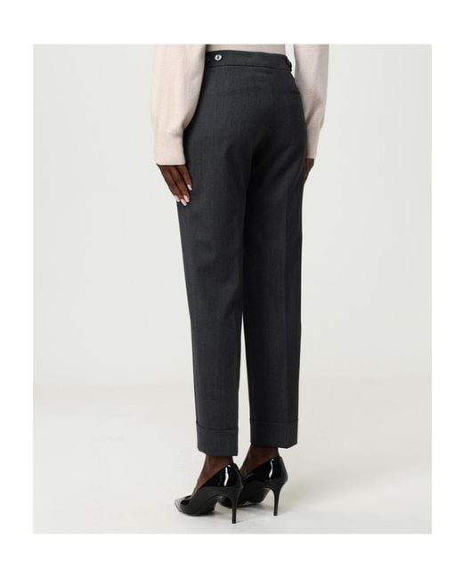 PT01 Black Andrea Slim-Fit Trousers