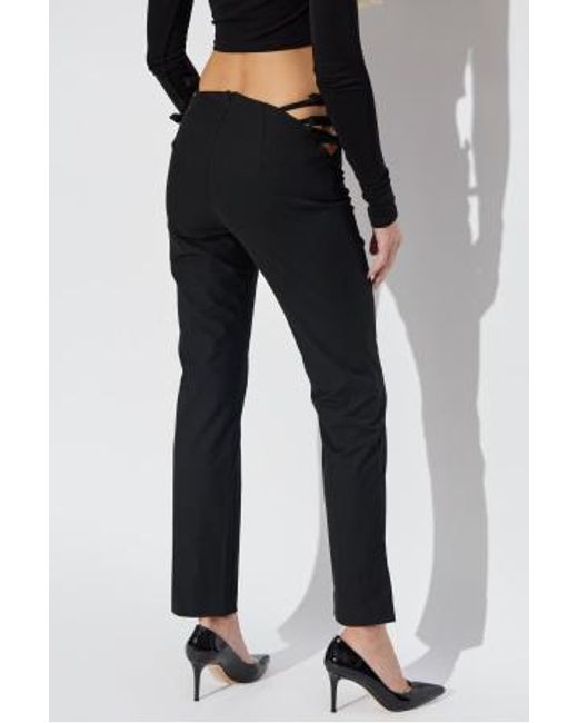 Cult Gaia Black Malie High Waisted Pants