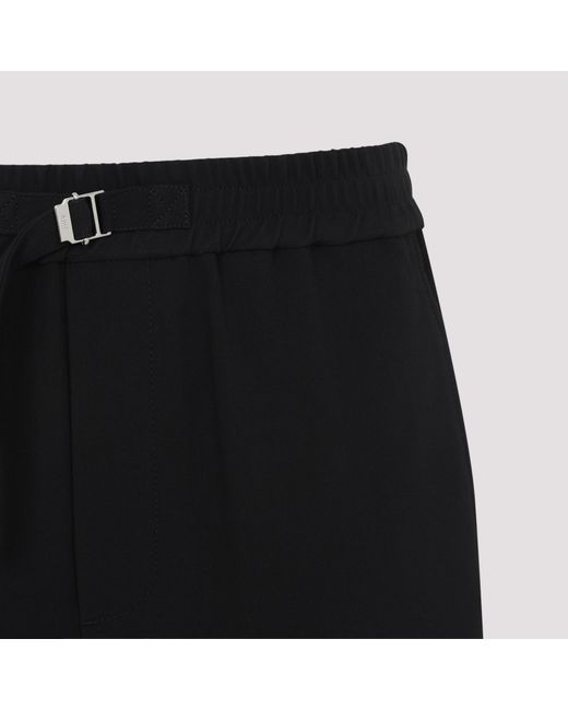 AMI Black Belted Shorts for men