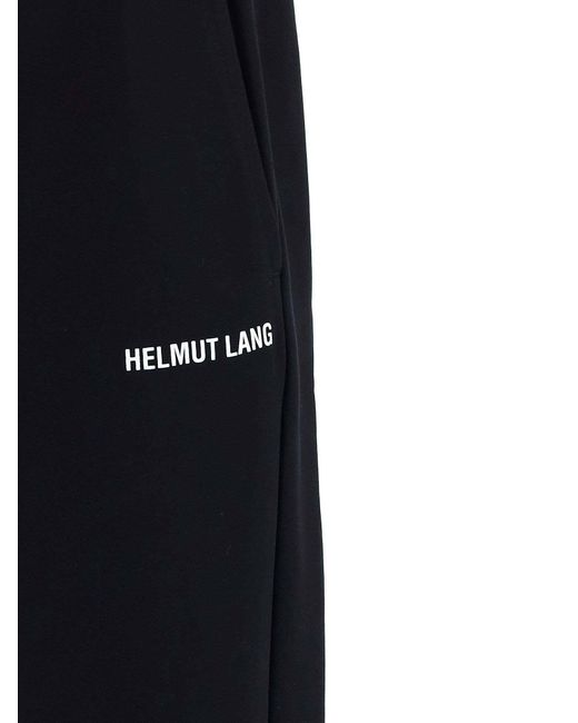 Helmut Lang Blue Logo Casual Pants for men