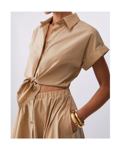 Liu Jo Natural Belted Shirt Dress