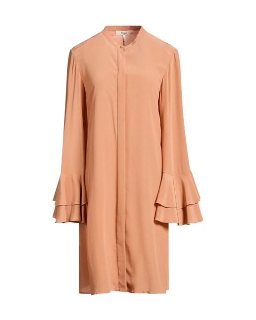 Chloé Pink Mini Dress Silk