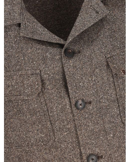 Tagliatore Brown Long-Sleeved Shirt for men