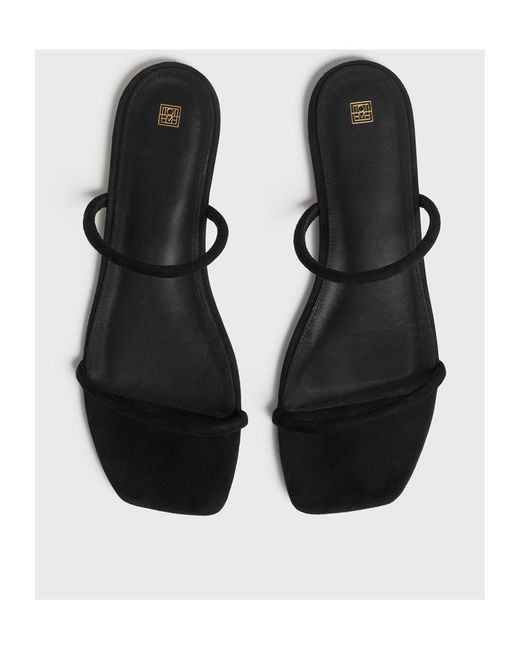 Totême  White Totême Square Toe Double Strap Sandals