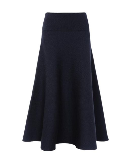 Frankie Shop Blue July Knit Midi Skirt