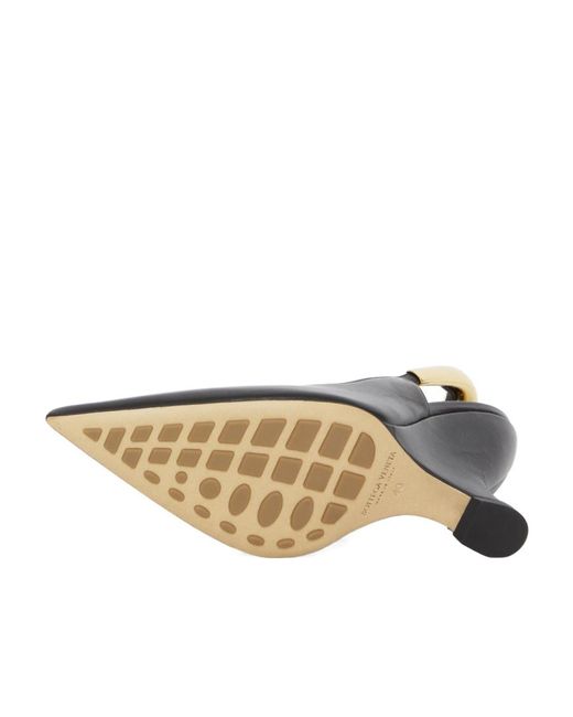 Bottega Veneta Metallic Pointed-Toe Slingback Pumps