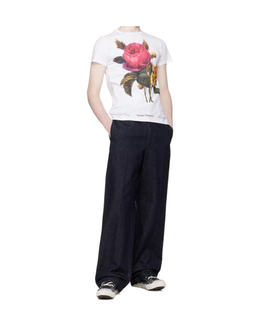 Vivienne Westwood White Printed Crewneck T-Shirt