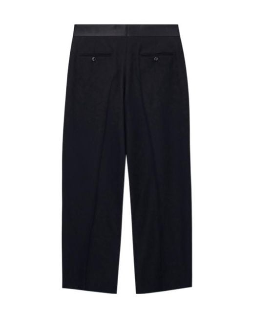 Giorgio Armani Blue Wool Palazzo Pants for men