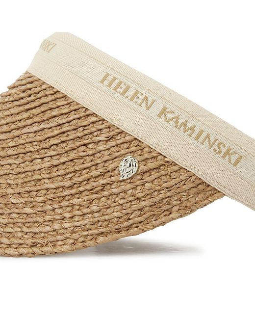Helen Kaminski Natural 10 Raffia Visor Hat