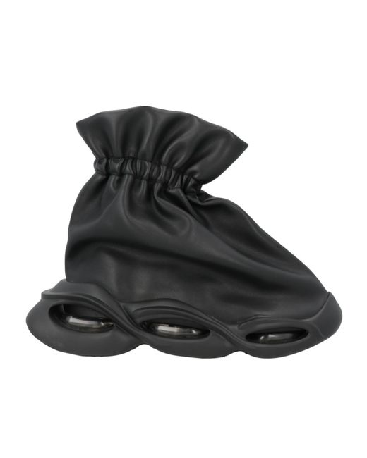 Dolce & Gabbana Black Solid Color Platform Sneakers