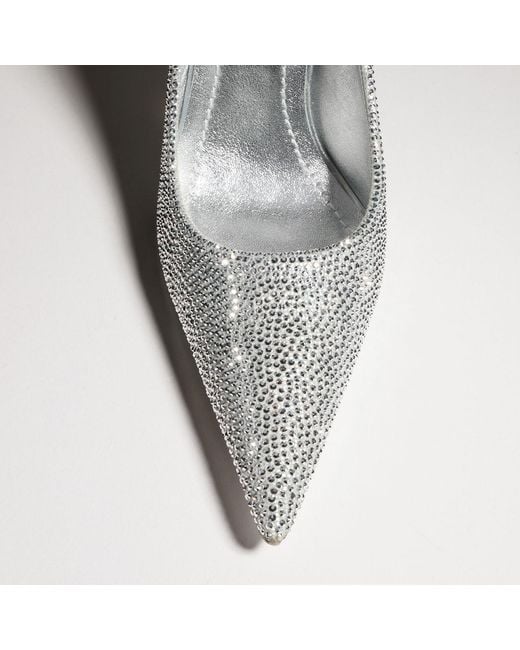 Gucci White Donna Crystal Pump