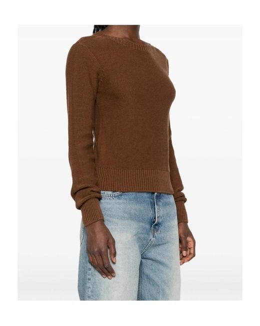 Baserange Brown Long-Sleeved Knitwear