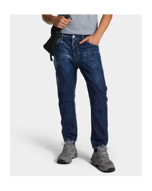 DSquared² Blue Perfect Clean Wash Bro Jeans for men