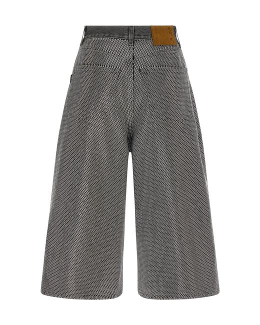 Haikure Gray Belle Studded Bermuda Shorts