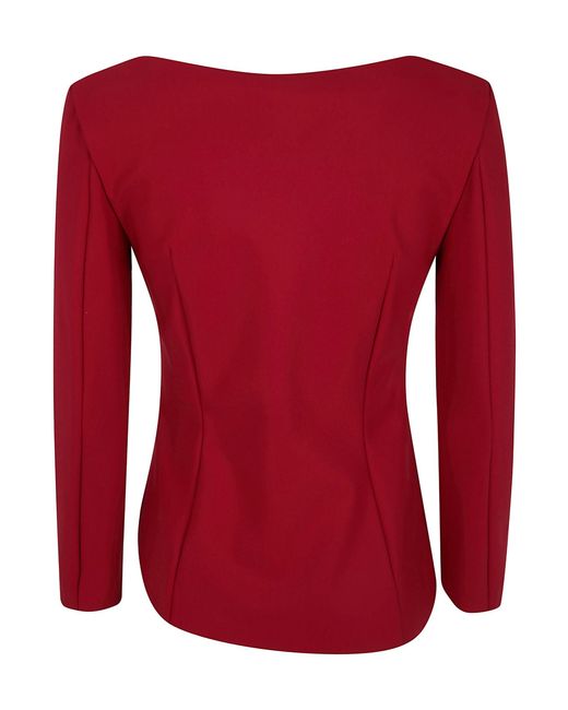 La Petite Robe Di Chiara Boni Red 'Kyung' Top