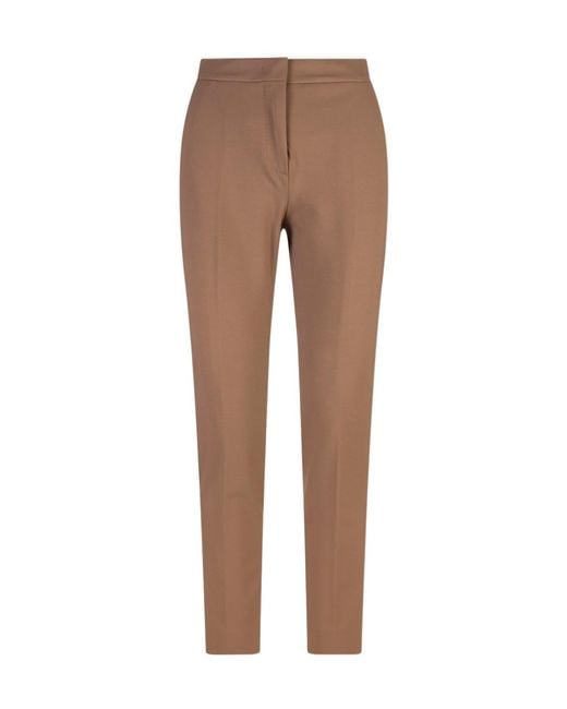 Max Mara Brown Pegno Tapered Trousers
