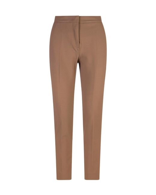 Max Mara Brown Pegno Tapered Trousers