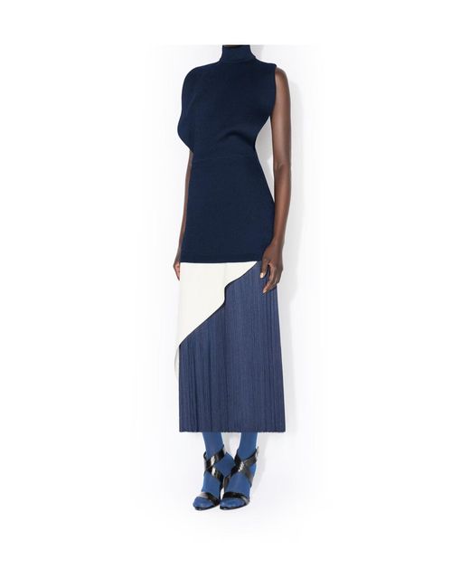Alaïa White Poplin Pointed Skirt