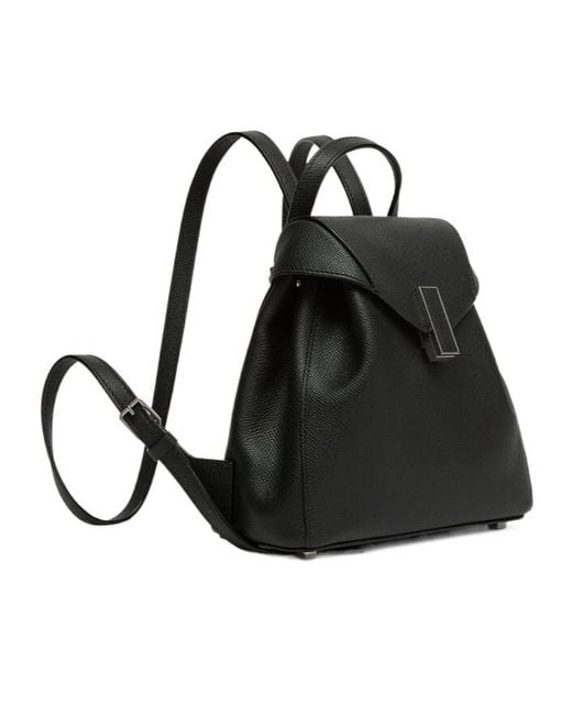 Valextra Black Iside Backpack Mini
