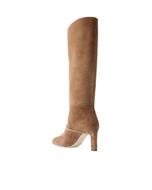 JENNIFER CHAMANDI Brown Suede Knee Boots