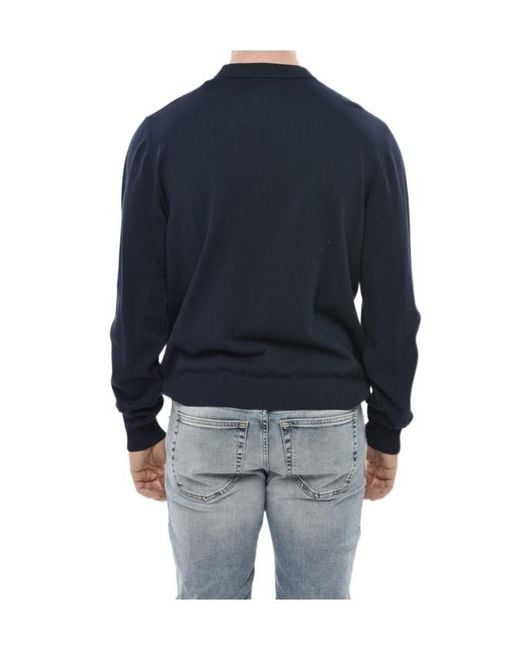 DIESEL Blue Crew Neck Sweatshirt for men