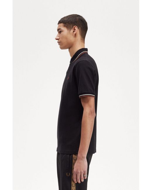 Fred Perry Black Polo Shirt for men