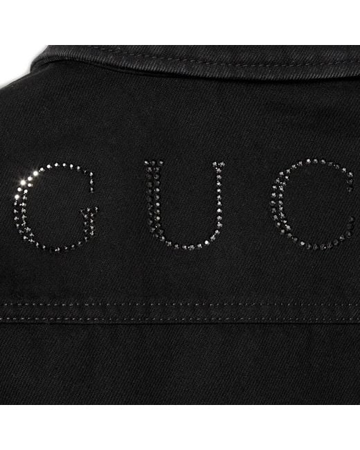 Gucci Black Denim Zip Shirt for men