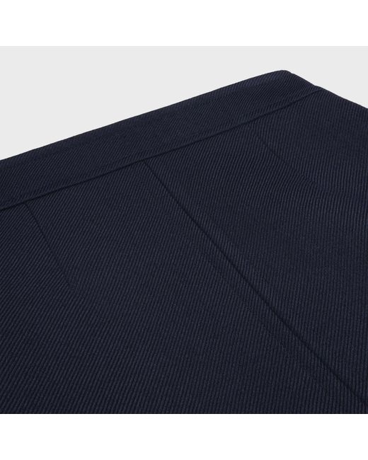 Céline Blue Trapeze Mini Skirt