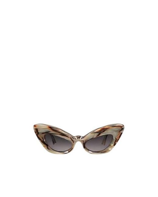 Marni Brown Cat-Eye Sunglasses