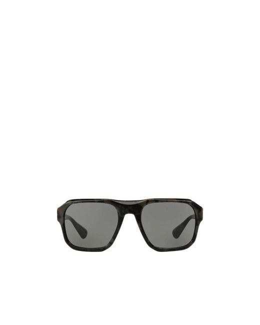 Prada Gray Logo Sunglasses for men