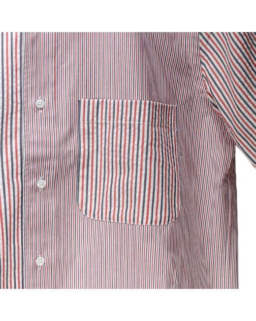 Thom Browne Purple Funmix Striped Shirt for men