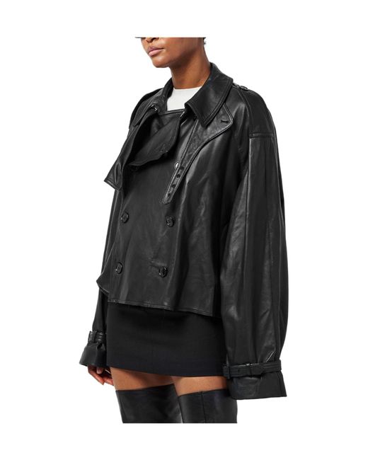 Vetements Black Short Trench Coat
