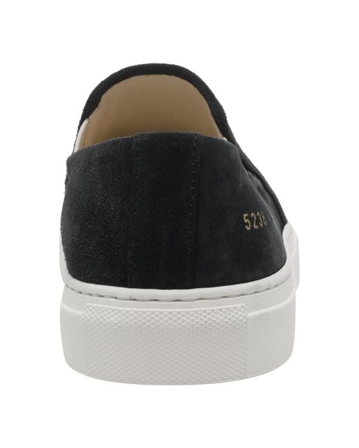 Common Projects Black Low-Top Minimalist Sneakers for men