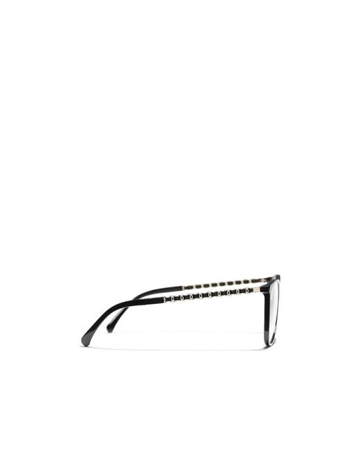 Chanel Metallic Eyewear Square Frame Glasses