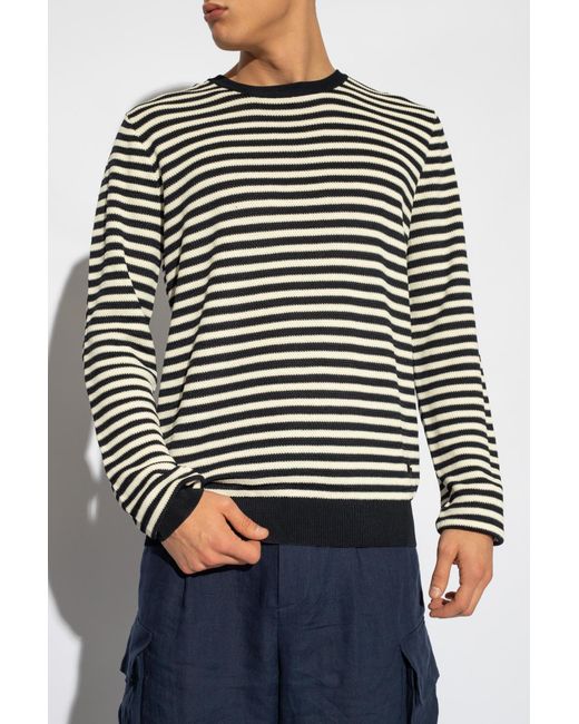 Dolce & Gabbana Multicolor Logo-Embroidered Striped Knitted Jumper for men