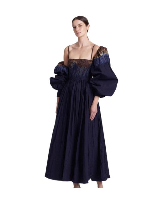 Altuzarra Purple Pleated Dress