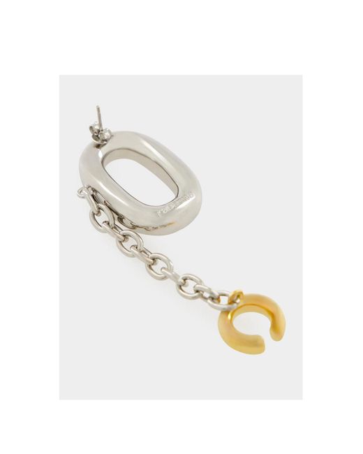 Rabanne White Xl Link Earrings